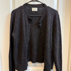 Vintage 60’s Speckled Black Cardigan